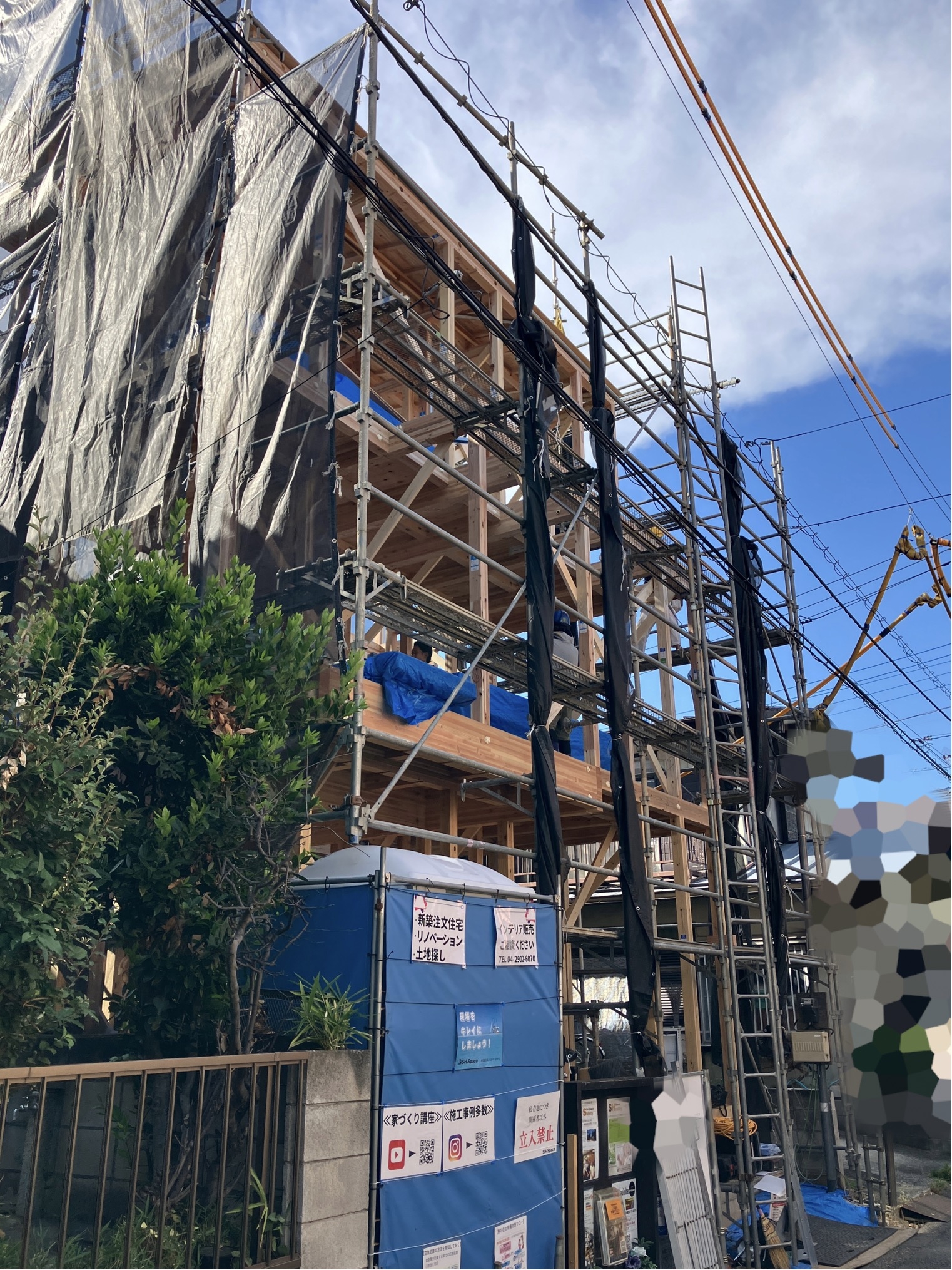 朝霞市注文住宅　上棟しました